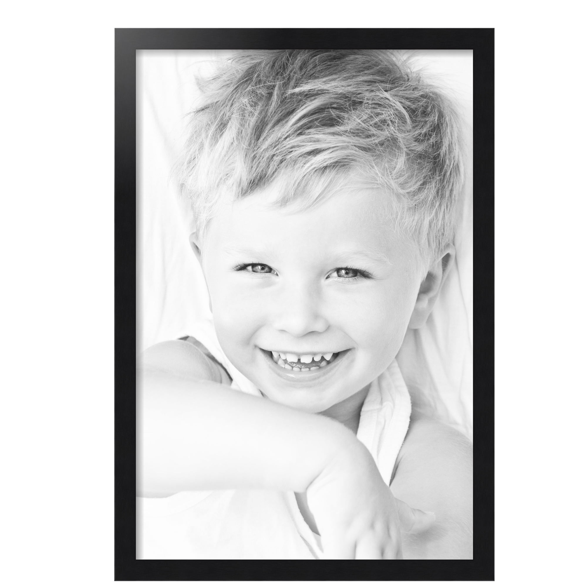 ArtToFrames 20" x 30" Black Steel Picture Frame, 20x30 inch Black MDF Poster Frame (WOM-4639), 2 Pack