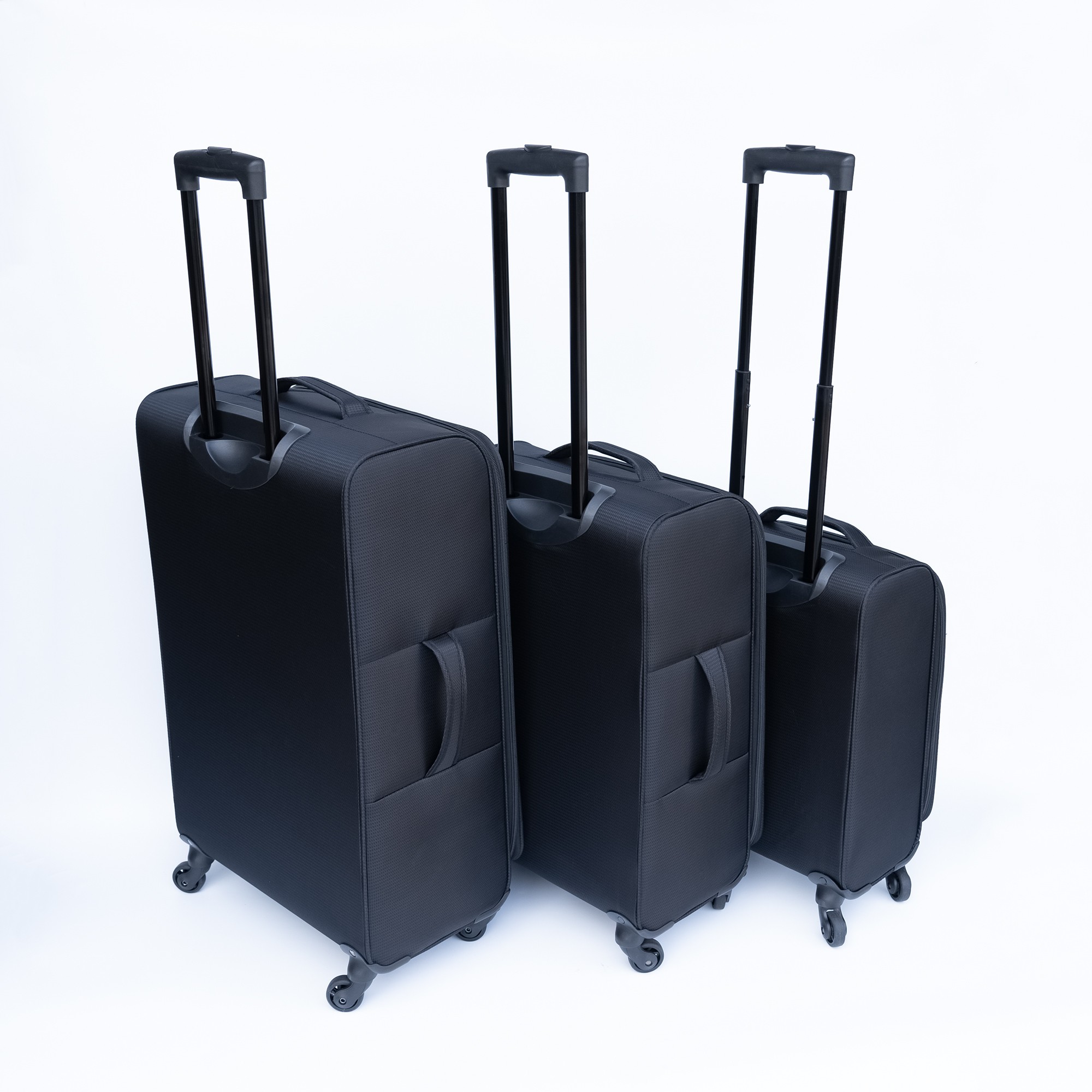 Softside 3PCS Luggage Set 20" Carry-on Luggage, 24" Checked Luggage and 28" Lightweight Suitcase for Travel with TSA Lock Spinner Wheels