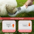 thumbnail image 3 of Xugoox Portable, collapsible dog water bottle with a large capacity, leak-proof, BPA-free, perfect for outdoor hikes and walks, 19 oz., 3 of 10