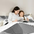thumbnail image 5 of Homewish Dahlia Flower Leaf Full Size Comforter Sets,Abstract Geometric Circle Stripe Bedding Comforter Set,White Black Gold Bedding Sets For Adult,Luxury Bedroom Decor Reversible,3pcs, 5 of 8
