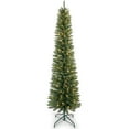 thumbnail image 4 of Bringstar 7FT Pre-Lit Pencil Christmas Tree,Artificial Trees Green, 200 LED Warm White Lights, 4 of 13