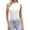 White, variant on Women Turtle Neck Slim Fit Sleeveless Tank Tops Fashion Versatile High Elasticity Comfort Basic Casual Tee Halter Black,S