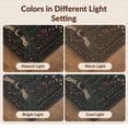 thumbnail image 7 of Design&I 3'x5' Washable Accent Rug Dark Botanical Celestial Design Intricate Floral Motif with Lunar Accents for Bedroom, Walk-in Closet, Pet Friendly & Non-Slip Built-In Grip, 7 of 7
