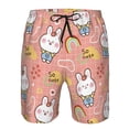 thumbnail image 3 of Pofeuu Rabbit So Cute Prin Men's Swim Trunks Quick Dry Bathing Suit Swimming Board Shorts Mesh Lining Beach Swimwear-3X-Large, 3 of 6