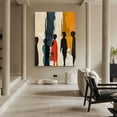 thumbnail image 5 of 1pc Vibrant Abstract African American Figures Canvas Art Print - 31.49x47.2" Frameless Modern Wall Decor for Living Room, Bedroom, Kitchen, Bathroom, 5 of 8