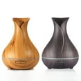 thumbnail image 4 of Wood Grain Petals Aromatherapy Machine Humidifier Colorful Lights Mute Home Light Wood, 4 of 6