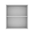 thumbnail image 6 of Madesa Hazel Wall Kitchen Storage Cupboard Cabinet with 1 Door and an Internal Shelf 23 Inch Wide Wooden Organization Unit for Pantry - White, 6 of 7