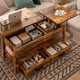 thumbnail image 3 of Mesa De Centro Madera Rustica 2 Elevables 2 Cajones Abatible, 3 of 4