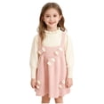 thumbnail image 2 of ATOGUTA Girls Partywear Dresses Kids Long Sleeve Party Birthday Prom Formal Fancy Midi Dress Size 1T-8, Pink, 2 of 6