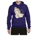 thumbnail image 2 of Wild Bobby, Praying Hands God Grant me the Serenity Courage Wisdom, Inspirational/Christian, Unisex Graphic Hoodie Sweatshirt, Purple, Large, 2 of 3