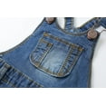 thumbnail image 6 of KIDSCOOL SPACE Baby Boy Girl Jean Shorts,Toddler Denim Cute Summer Shortalls,Blue,18-24 Months, 6 of 7