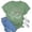 Light Green, variant on Womens Short Sleeve Shirts Oversized Tees Crew Neck Graphic Print Y2K Vacation Tops