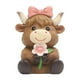 thumbnail image 1 of Estatua de vaca de las Tierras Altas de primavera, adorno de resina, elegante decoración para el hogar, linda figura de vaca Estilo B, 1 of 9