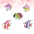 thumbnail image 3 of 50pcs Cartoon Fish-Shaped Pattern Decorative Button Creative Wooden Buttons Novelty Mixed Random Fashion Round 2 Holes Buttons for Sewing Crafting Scrapbook(30-36mm), 3 of 6