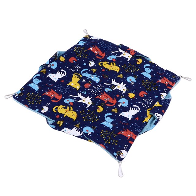 Pet Hammock, Portable Pet Double Layer Warm Hammock Easy To Clean Hook Design For Small Pets For Hamster For Parrot ANGGREK AH2788