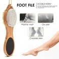 thumbnail image 4 of Foot File Callus Remover, 4 In 1 Foot Scrubber Pedicure Kit with Foot Rasp Pumice Stone for Feet Toe Nail Brush, Foot Care Pedicure Tools Exfoliator Hard Skin Remover for Wet and Dry Feet, 4 of 6
