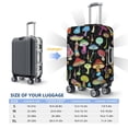 thumbnail image 6 of Balery Bright Mushrooms Luggage Cover Protector, Scratch And Dirt Resistant, Fits 18-32 Inch Luggage - Small, 6 of 9
