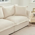 thumbnail image 6 of A Modern Cream Koala Armless Sofa (85×80×75cm) for Living Room - Spacious & Comfortable, 6 of 15