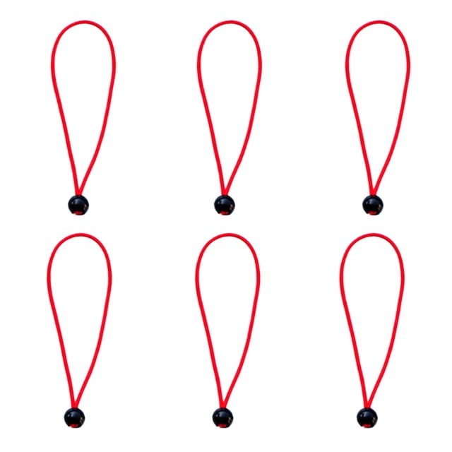 Cuerda de lona para toldo de servicio Sunnimix 6pcs 3mm 15cm rojo