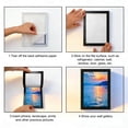 thumbnail image 4 of 12 Packs 5x7 Magnetic Picture Frames with Adhesive Backing, Black Magnetic Photo Frame Set for Fridge Glass Door, 4 of 7