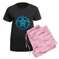 thumbnail image 5 of CafePress - Blue Tribal Turtle Sun Pajamas - Women's Short Sleeve Print T-Shirt and Pants Dark Cotton Pajama Set, 5 of 7
