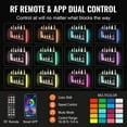 thumbnail image 4 of KFFKFF Présentoir Carré de Bouteilles d'Alcool à DEL de 48 Pouces, Étagère Éclairée pour Bar à Domicile avec Télécommande RF et Contrôle par Application, 7 Couleurs Statiques, Synchronisation Musicale, 4 of 9