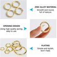 thumbnail image 5 of MAILINI 16PCS Spring O Ring Zinc Alloy Round Carabiner Snap Trigger Buckle Hooks Clip Keychain, 5 of 14