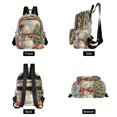 thumbnail image 2 of JIALIOU Mini Backpack Purse for Women Quilted Casual Daypack Small Travel Shoulder Bag, Snowman with Christmas Tree, 2 of 7