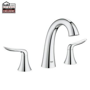 GROHE 25163000 AGIRA®  3-HOLE 2-HANDLE DECK MOUNT ROMAN TUB FAUCET - Chrome