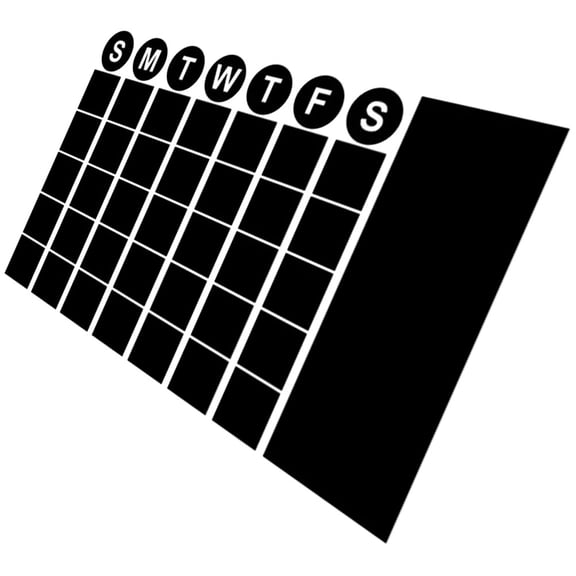 BESTYASH Self Adhesive Black Chalkboard Wall Sticker Practical Planning Decal for Home Decor