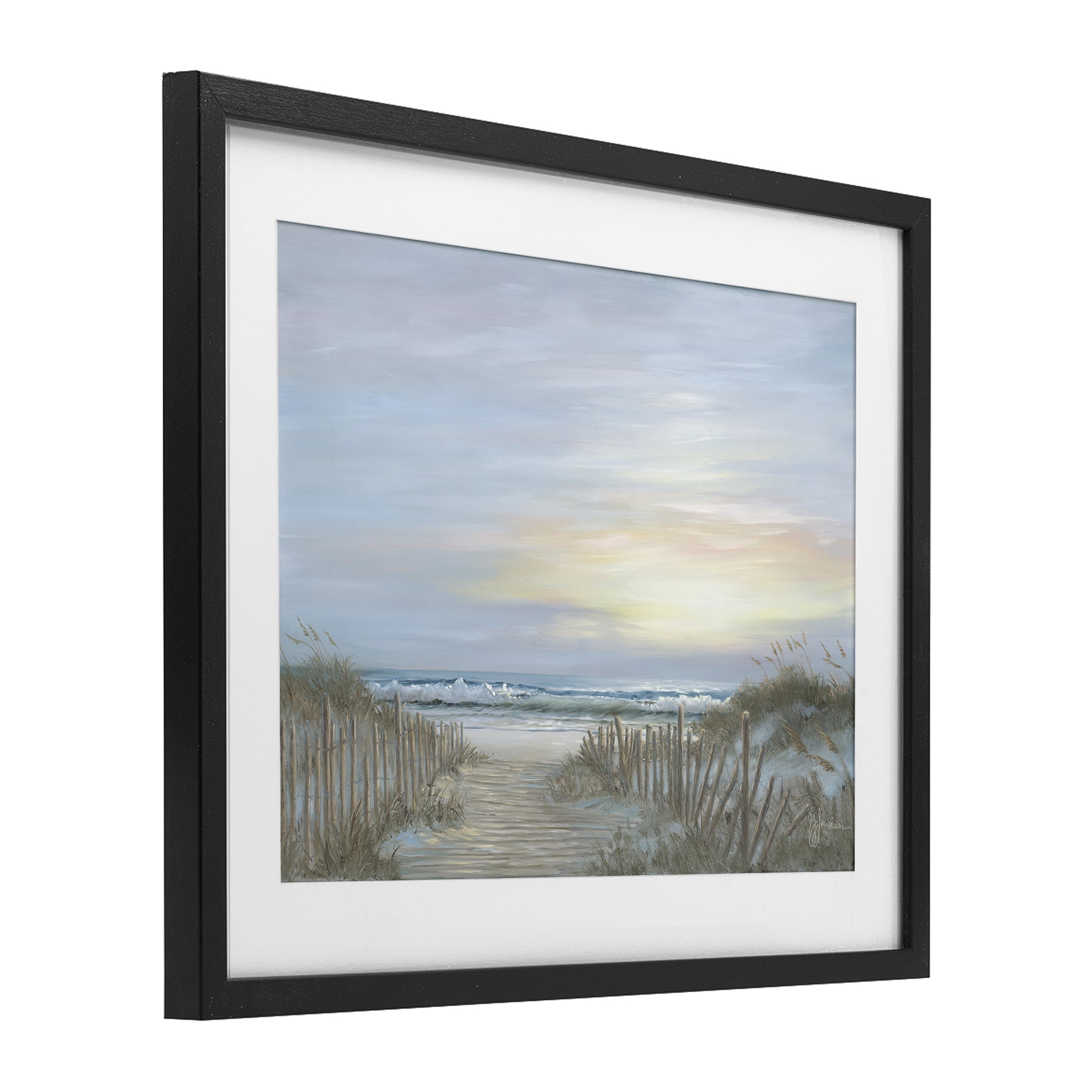 Stupell Industries Serenity Path Sunset Black Framed Print Under Glass, design by Georgia Janisse