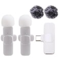 thumbnail image 1 of Wireless Lavalier Microphone Portable Audio Video Recording Mini Microphone for Android PC Camer, 1 of 5