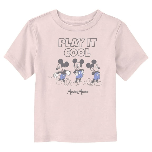 Toddler's Mickey & Friends Play It Cool Mousey Graphic Tee Light Pink 3T