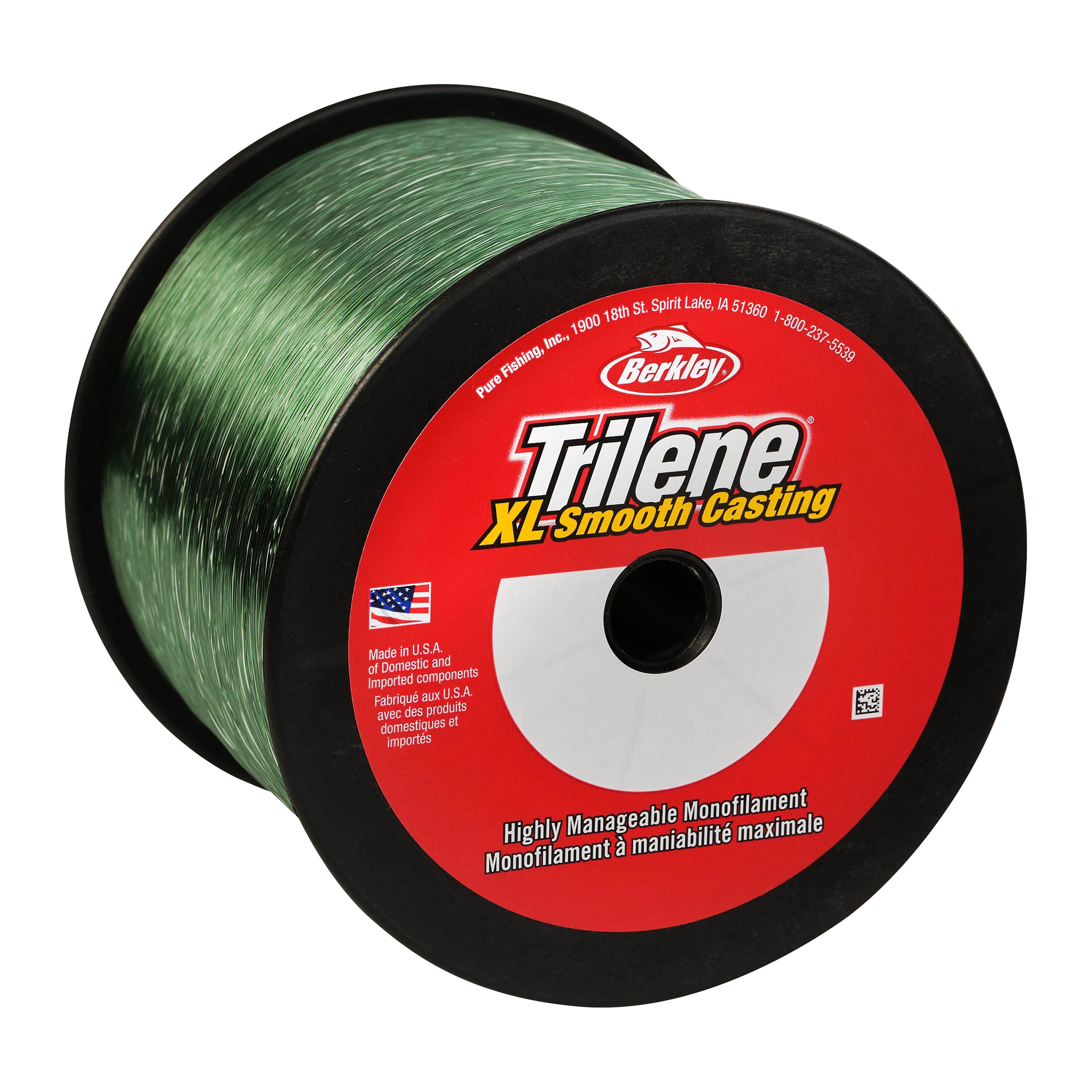 Berkley Trilene® XL® Monofilament Fishing Line, Low-Vis Green, 17 lb Test Strength, 3000 yd