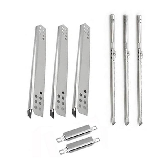 Grill Replacement Parts for Charbroil G466-2500-W1, 463642316, G466-0024-W1, 463675016 Gas Models Includes 3 Stainless Steel Burners , 3 Stainless Steel Heat Plates and 2 Carry Over Tubes