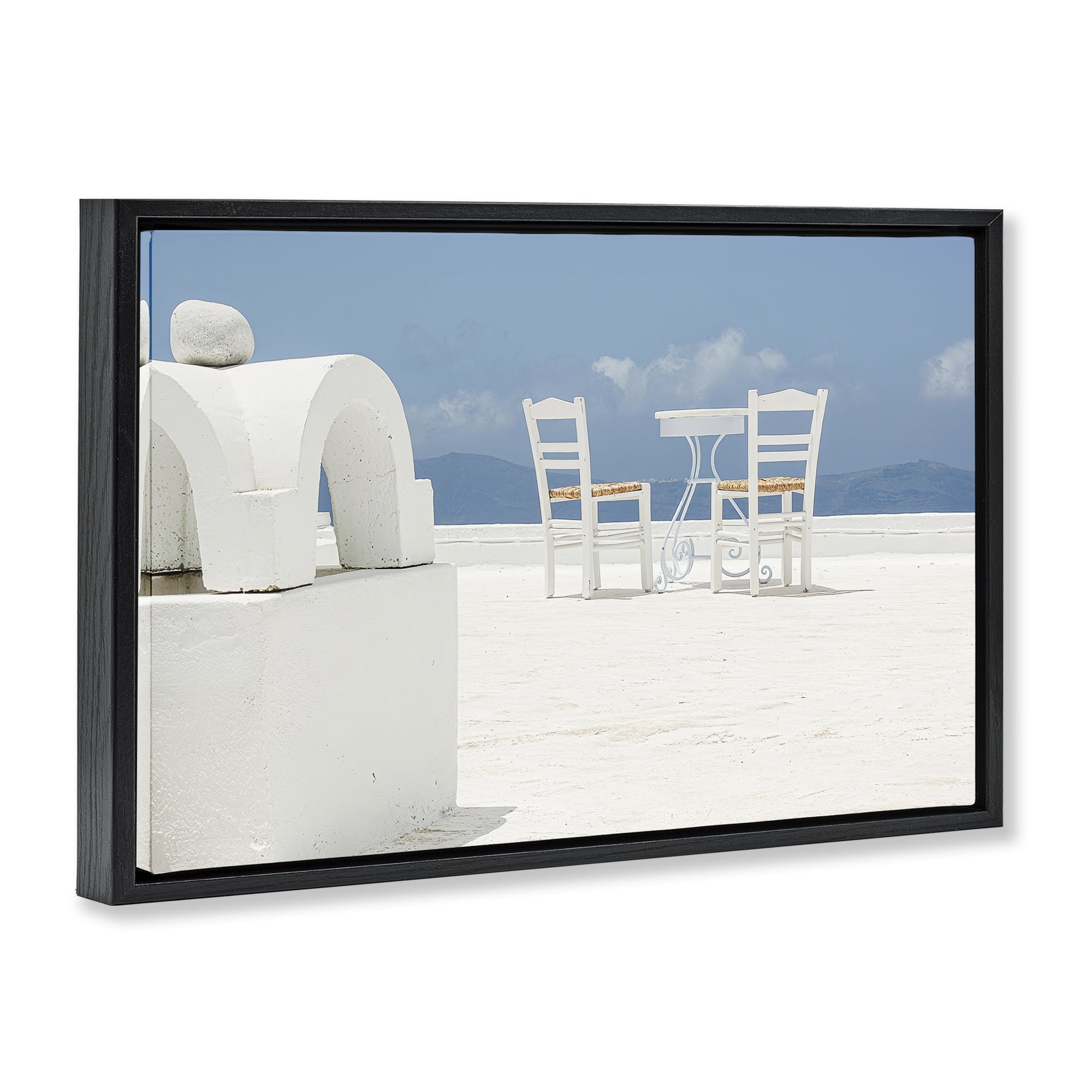 Stupell Industries Overlooking Sky Scenery Landscape & Nature Photography Black Floater Framed Canvas Art Print Wall Art, 25 x 17