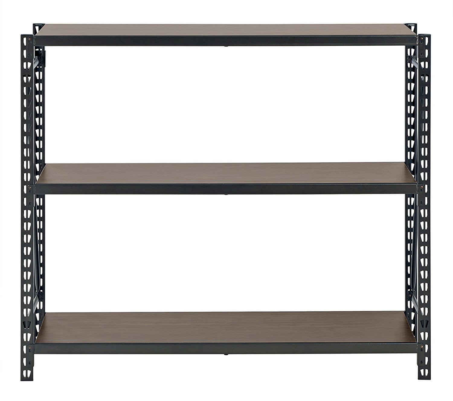 Muscle Rack 3Shelf Metal Shelving Unit (Bronze), 12" Length, 42
