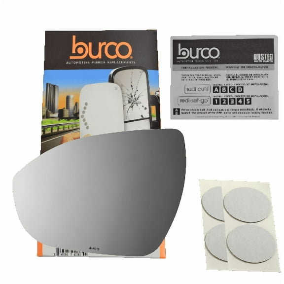 Burco Side View Mirror Replacement Glass - Clear Glass - 4676