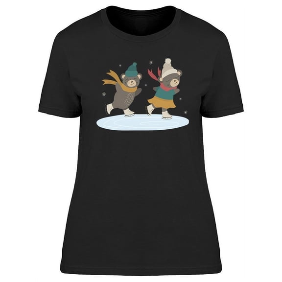 Skating Bears T-Shirt Women -Image by Shutterstock, Female Large