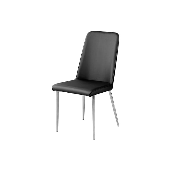 Monarch Specialties Dining Chair, Set Of 2, Side, Upholstered, Kitchen, Dining Room, PU, Metal