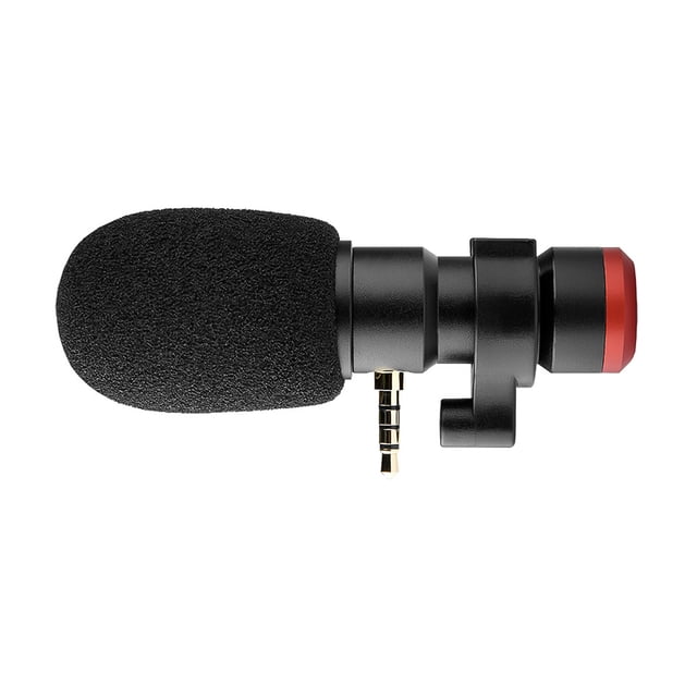 Micrófono Andoer MIC06 Mini Plug-in Smartphone Micrófono Mic 3.5mm TRRS Plug para Smartphone Grabación de video Transmisión en vivo Canto en línea Chat Andoer Micrófono