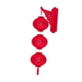 thumbnail image 2 of Linterna de fieltro para año Nuevo chino, decoraciones para año Nuevo chino, linterna decorativa roja colgante con borlas para tiendas y celebraciones, 2 of 9