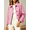Pink, variant on Caywon Women's Cropped Plaid Button-Up Jacket with Drop Shoulder and Side Pockets, Loose Cut Casual Outwear for Spring and Fall Vacation Travel