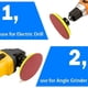 thumbnail image 5 of Accesorio de Lijado de Broca de 30 Piezas Papel de Lija 60/80/100 y Juego de Almohadilla Trasera de 5 Pulgadas, Disco de Grillete EléCtrico, con Almohadilla, 5 of 5