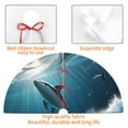 thumbnail image 4 of Yiaed Ice Blue Ocean Cute Dolphin A Print Christmas Tree Skirt , Tree SkirtsTree Mat for Christmas Winter Holiday Indoor Decorations-48", 4 of 7