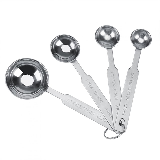 Heat Resistance Spoons Stainless Steel Measuring Spoons For Measure Liquid Ingredients