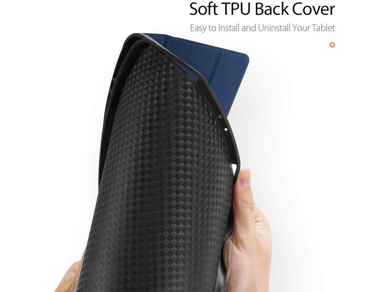 Slim Smart Case for iPad Pro 12.9 2022 2021 2020 6th 5th 4th Generation Support Apple Pencil Charging Soft TPU Protective Stand Cover