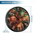 thumbnail image 3 of Voice Activated Clock with Glow Light 12 Inch Large Silent Wall Clock Battery Operated for Home Decor Red and Green Fireworks, 3 of 8
