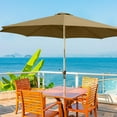 thumbnail image 5 of DAMAI 6.5ft/7.5ft/8ft/9ft/10ft Universal Patio Umbrella Replacement Canopy, 6 Ribs 8 Ribs Outdoor Market Table Patio Umbrella Canopy Cover Replacement UV Protective Cloth(Khaki,9FT(6-Ribs)), 5 of 5