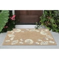 thumbnail image 6 of Transocean CAP12172312 Liora Manne Capri Seashell Border Indoor & Outdoor Rug, Natural - 20 x 30 in., 6 of 6